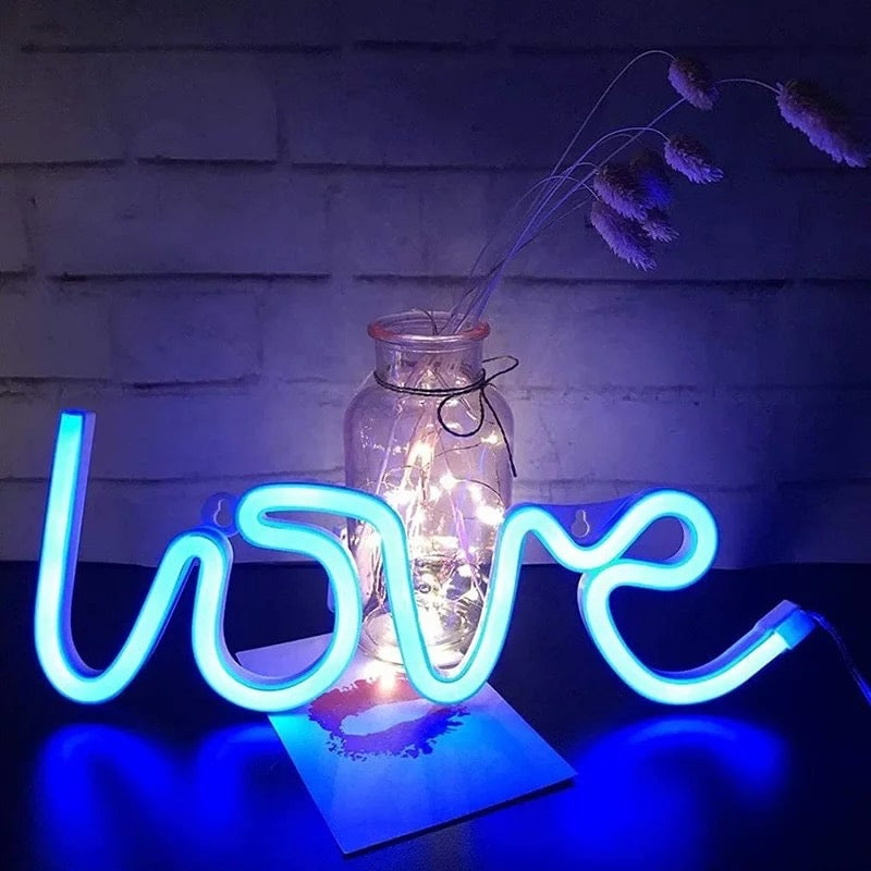 Statement Light Up ' LOVE ' Neon Signs