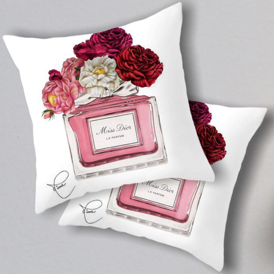 Perfume Bottle Cushion Cover - Pretty Little Presents