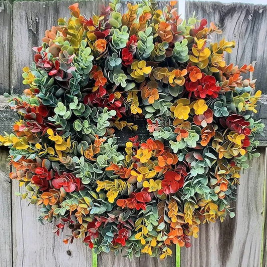 Autumn Eucalyptus Wreath | Faux Wreath