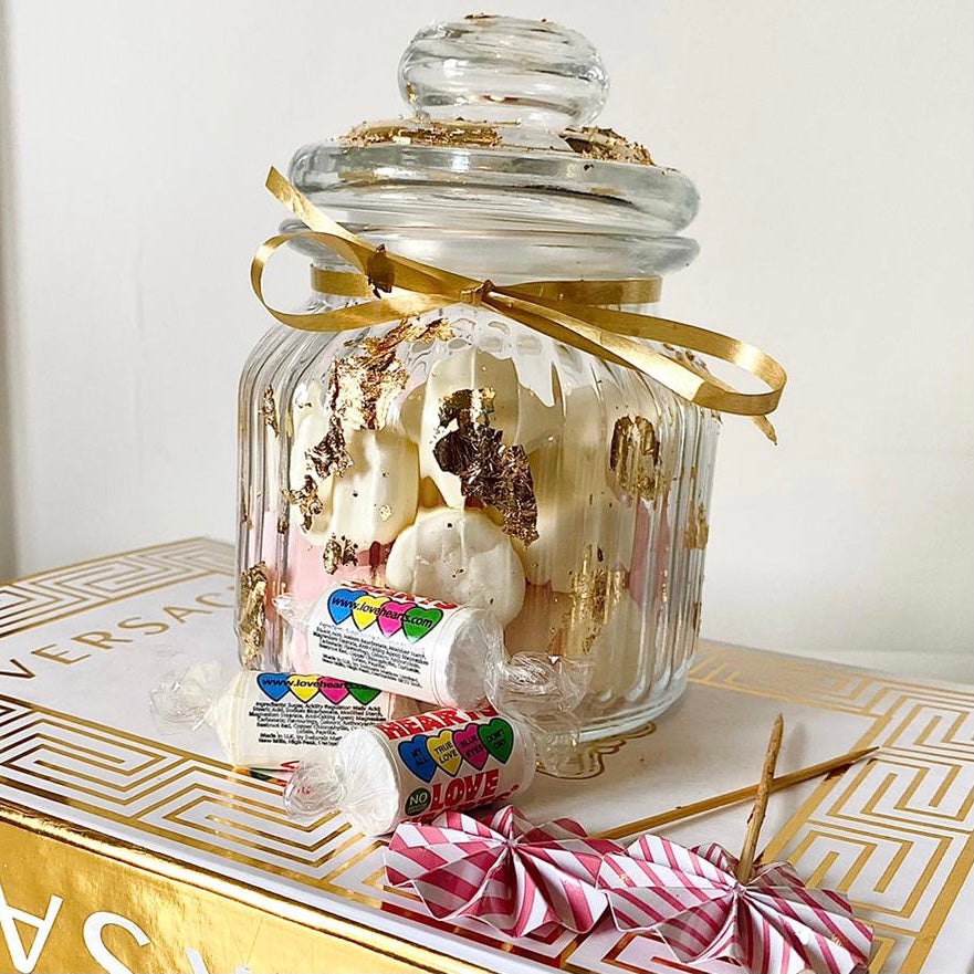 Unique Hand Foiled  '𝓚𝓮𝓮𝓹 𝓘𝓽 𝓢𝔀𝓮𝓮𝓽' Candy Jar