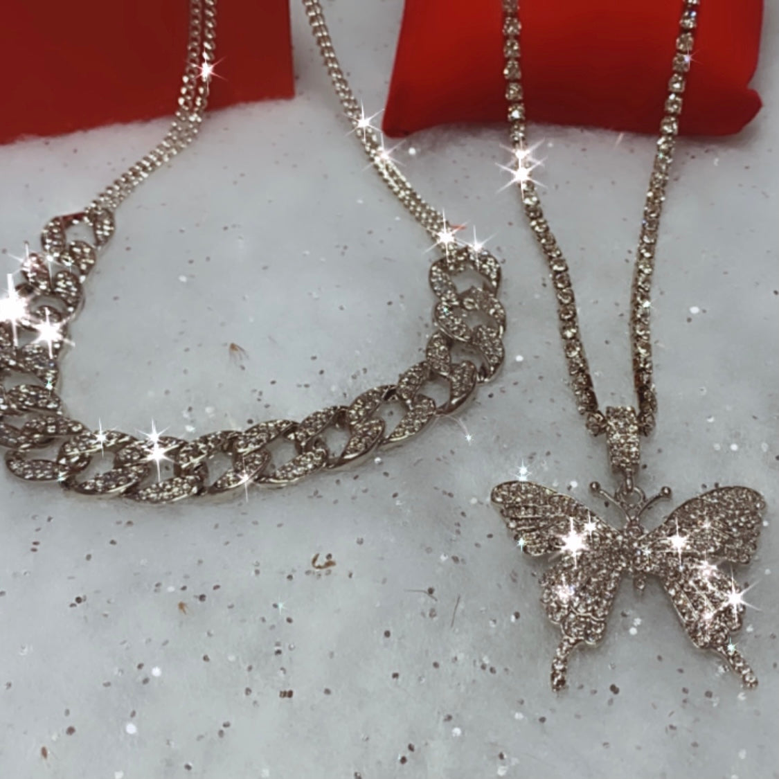 Luxury Crystal Butterfly Necklace