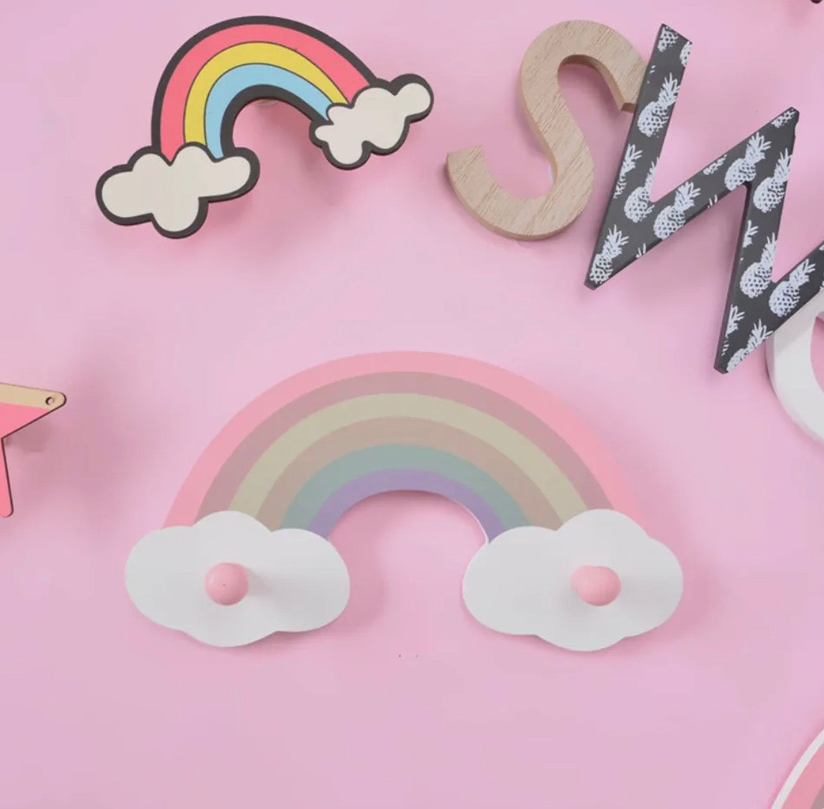 Rainbow Coat Hooks