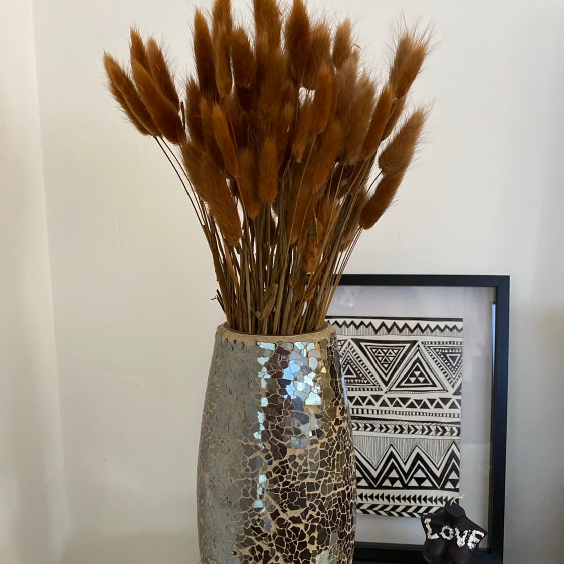 Cute ‘ COFFEE ’ Fluffy Pampas Bunny Tails
