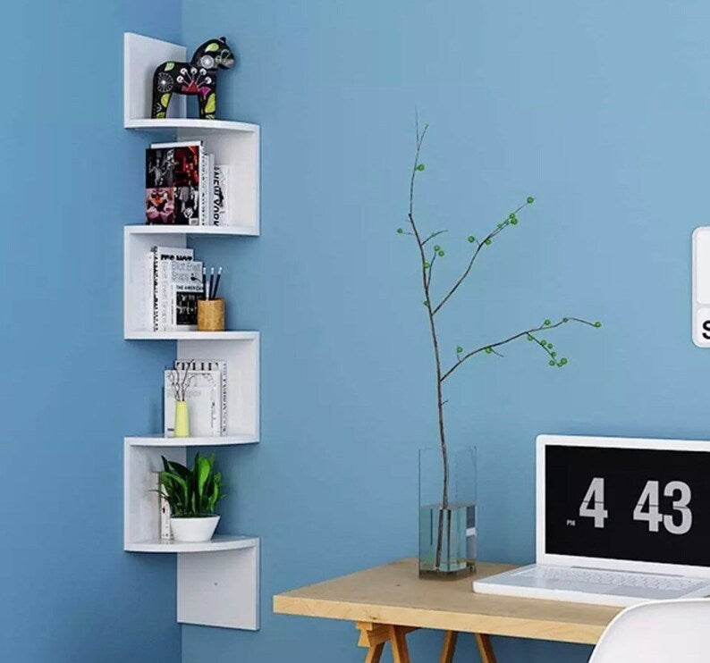 Space Saving Corner Shelves