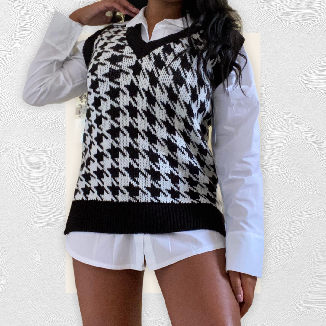 Two Piece 𝓒𝓮𝓵𝔂 Ladies Shirt & Sweater Set - Pretty Little Presents