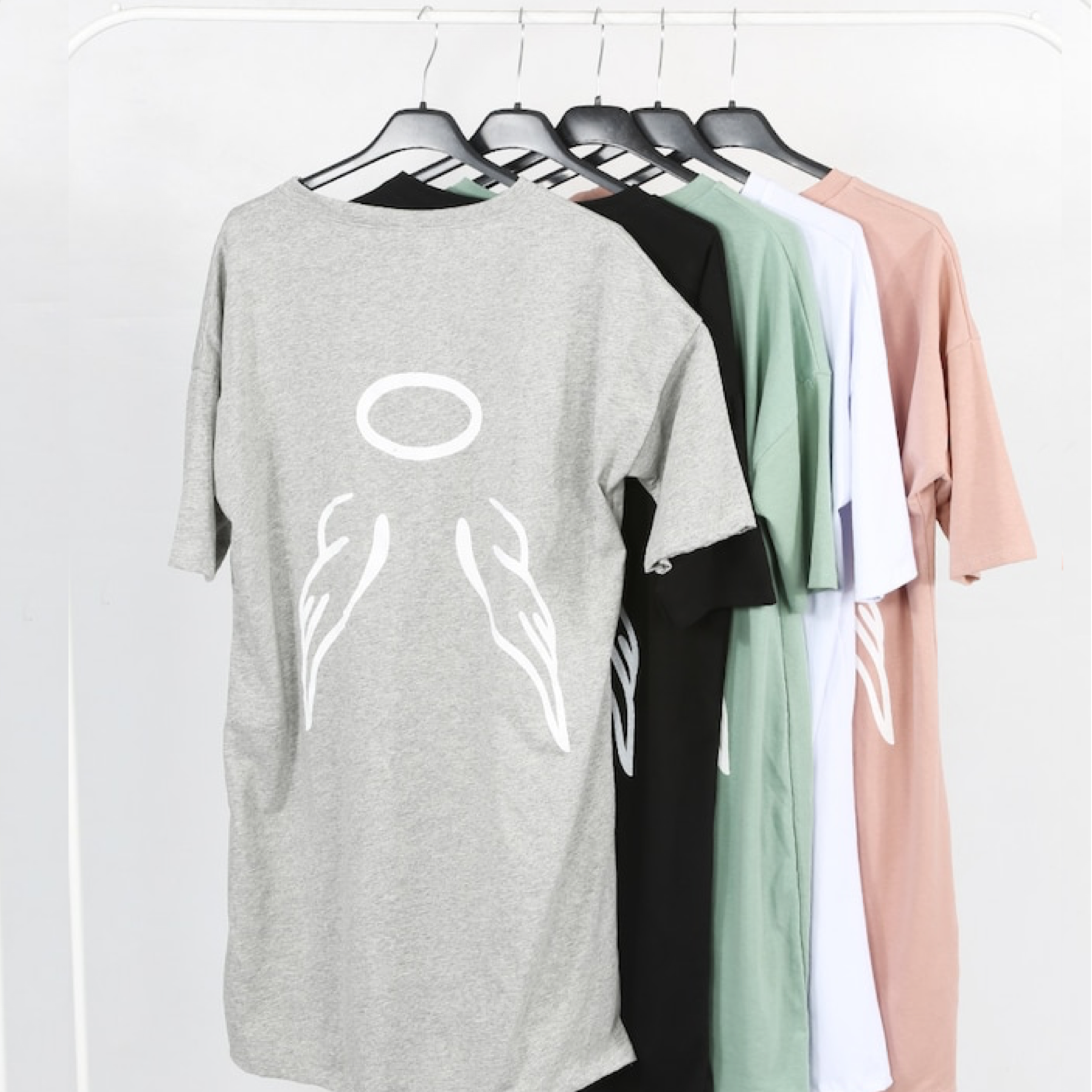 Luxury ‘ 𝓖𝓪𝓫𝓫𝔂 ’ Angel Wing T-Shirt - Pretty Little Presents