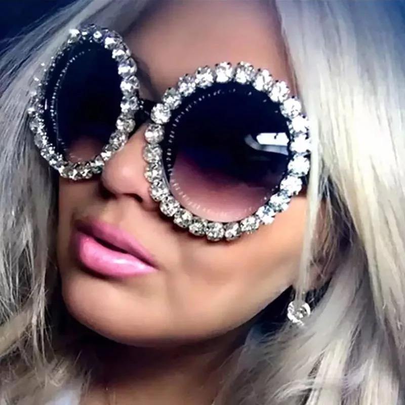 Oversized Luxury Rhinestone Sunglasses - Pretty Little Presents
